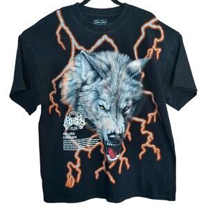 Darc Sport Wolves Club "Full Moon" Wolves Forever Ltd. Print Men's T-Shirt Sz LG